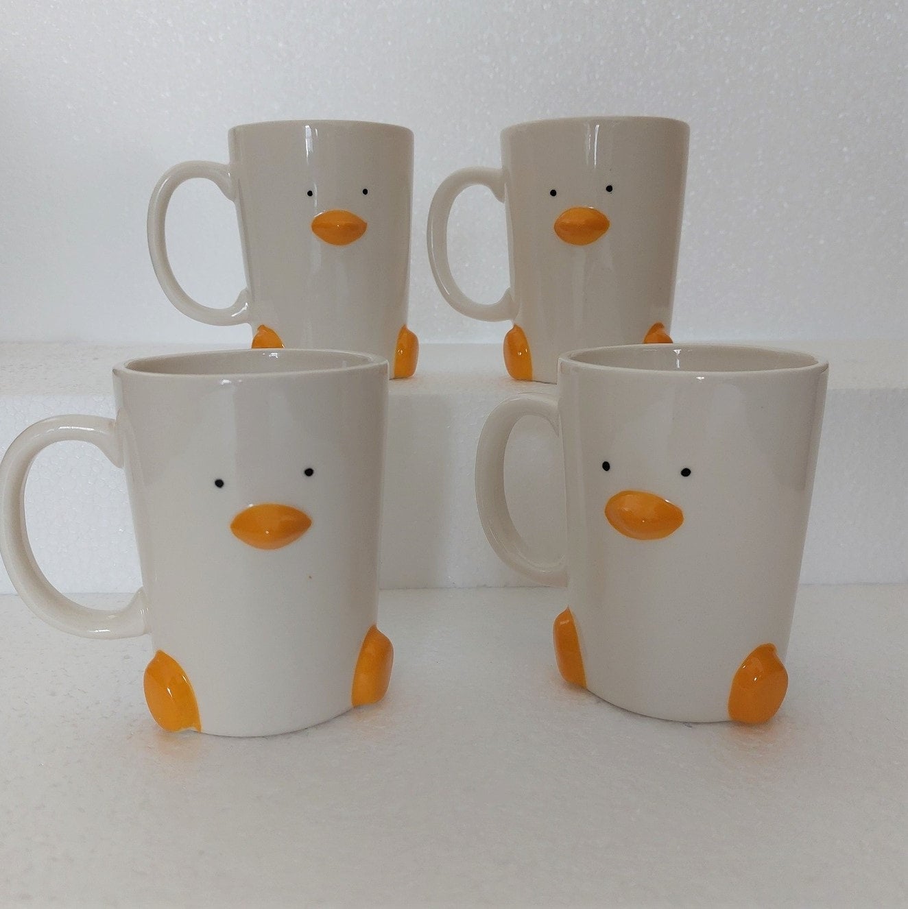 Ceramic Duck Face Mug Silly Cute Cup Home Decor Gift Merch